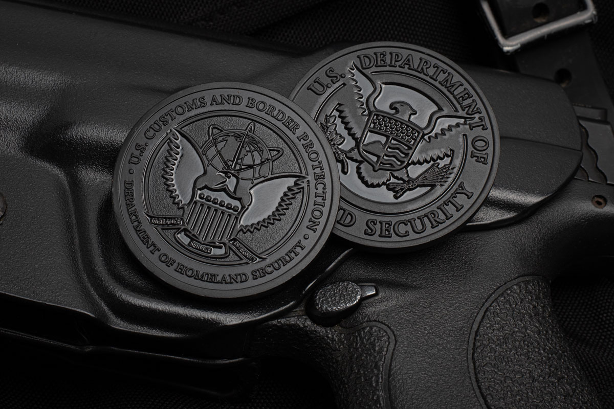 CBP black challenge coins