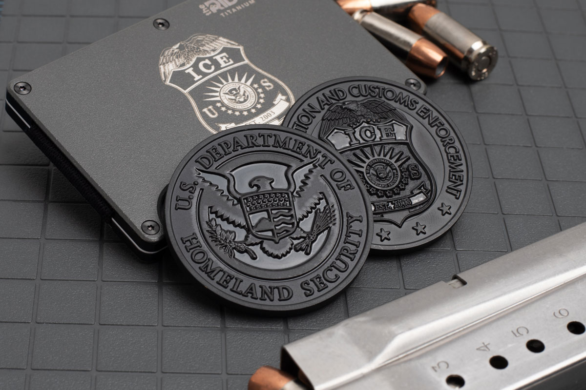 Black ICE challenge coins