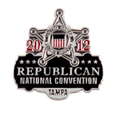 2012 Tampa Republican National Convention USSS Commemorative Lapel Pin