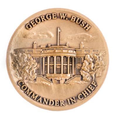 Bush Presidential Challenge Coin Back