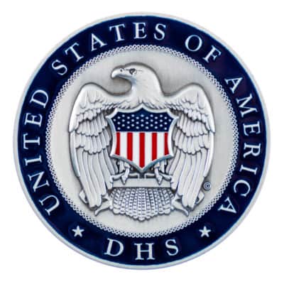 Department of Homeland Security Medallion Back
