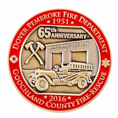 Goochland County Fire Challenge Coin Front