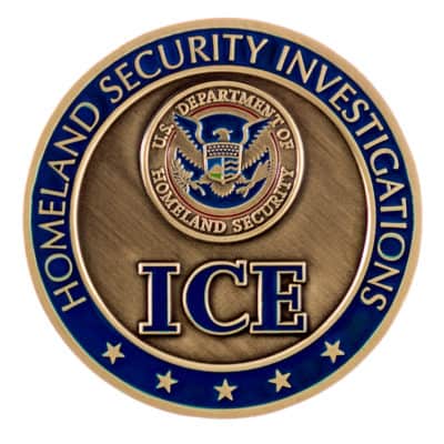 HSI Office of Intelligence Challenge Coin Back