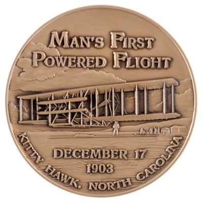 Die struck Medallion design example