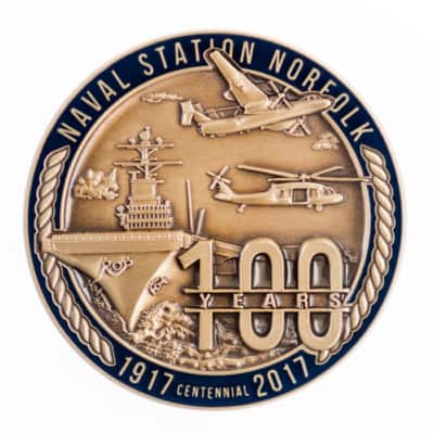 Naval Challenge Coin Design example