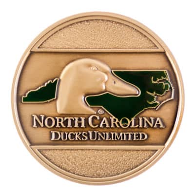 North Carolina Ducks Unlimited Challenge Coin Front