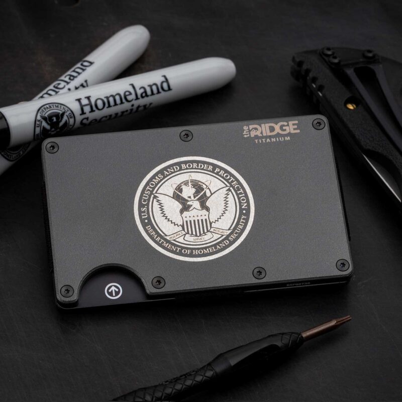 laser etched ridge wallet